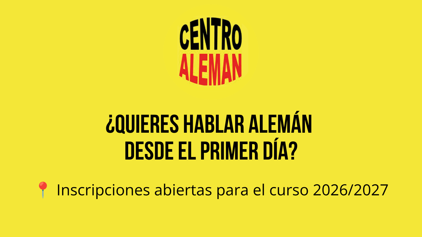 Cursos de alemán 2026 / 2027 – Matrícula abierta