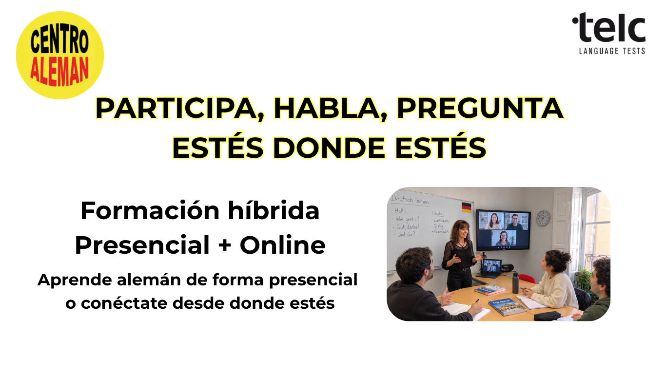 Cursos de alemán híbridos: estés donde estés